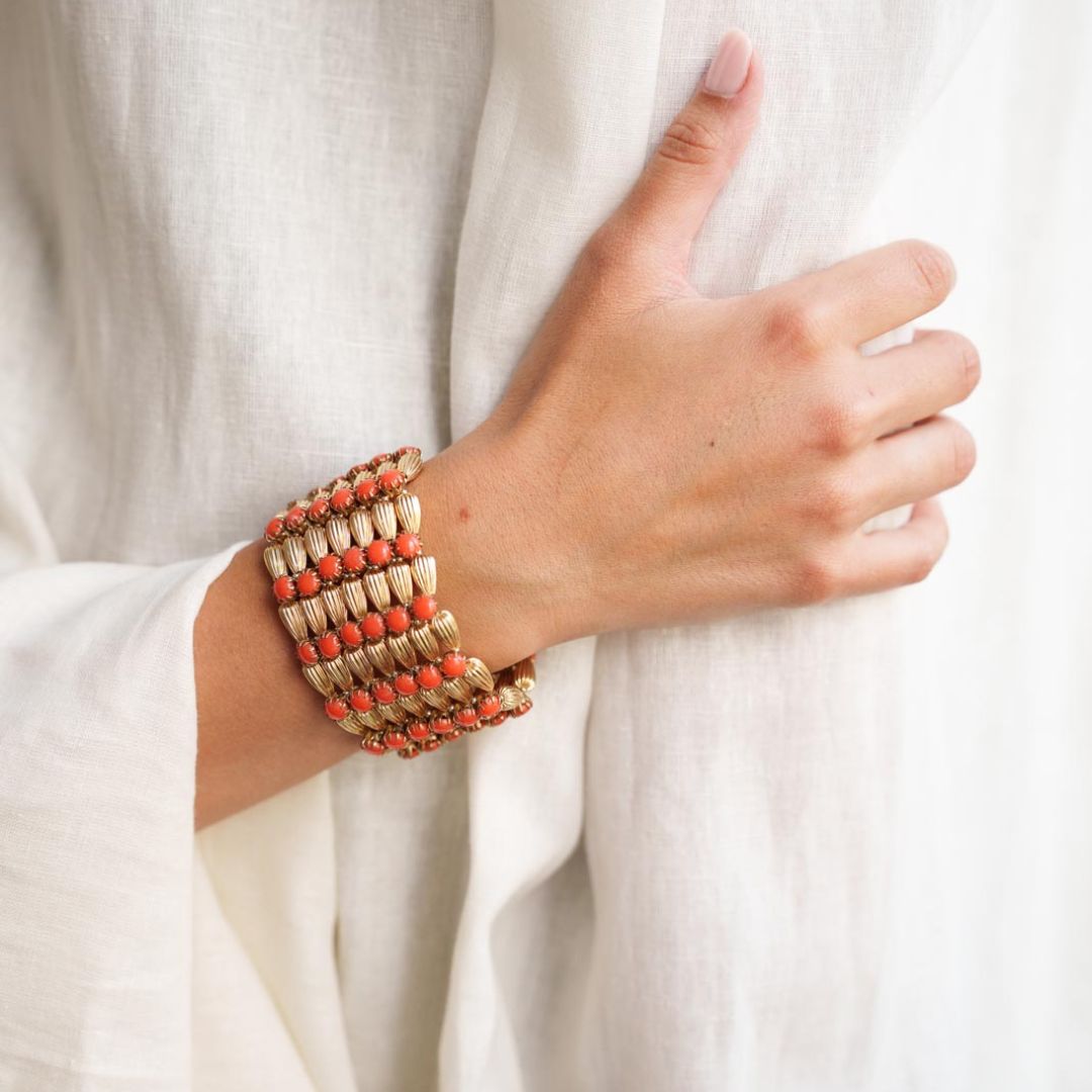 BREZZA bracciale CORALLO