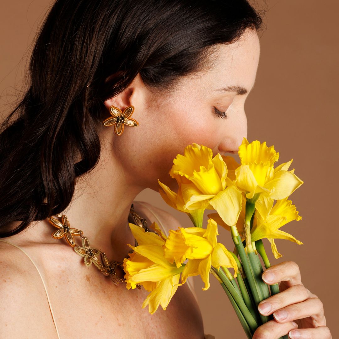 BALI earrings MUSTARD