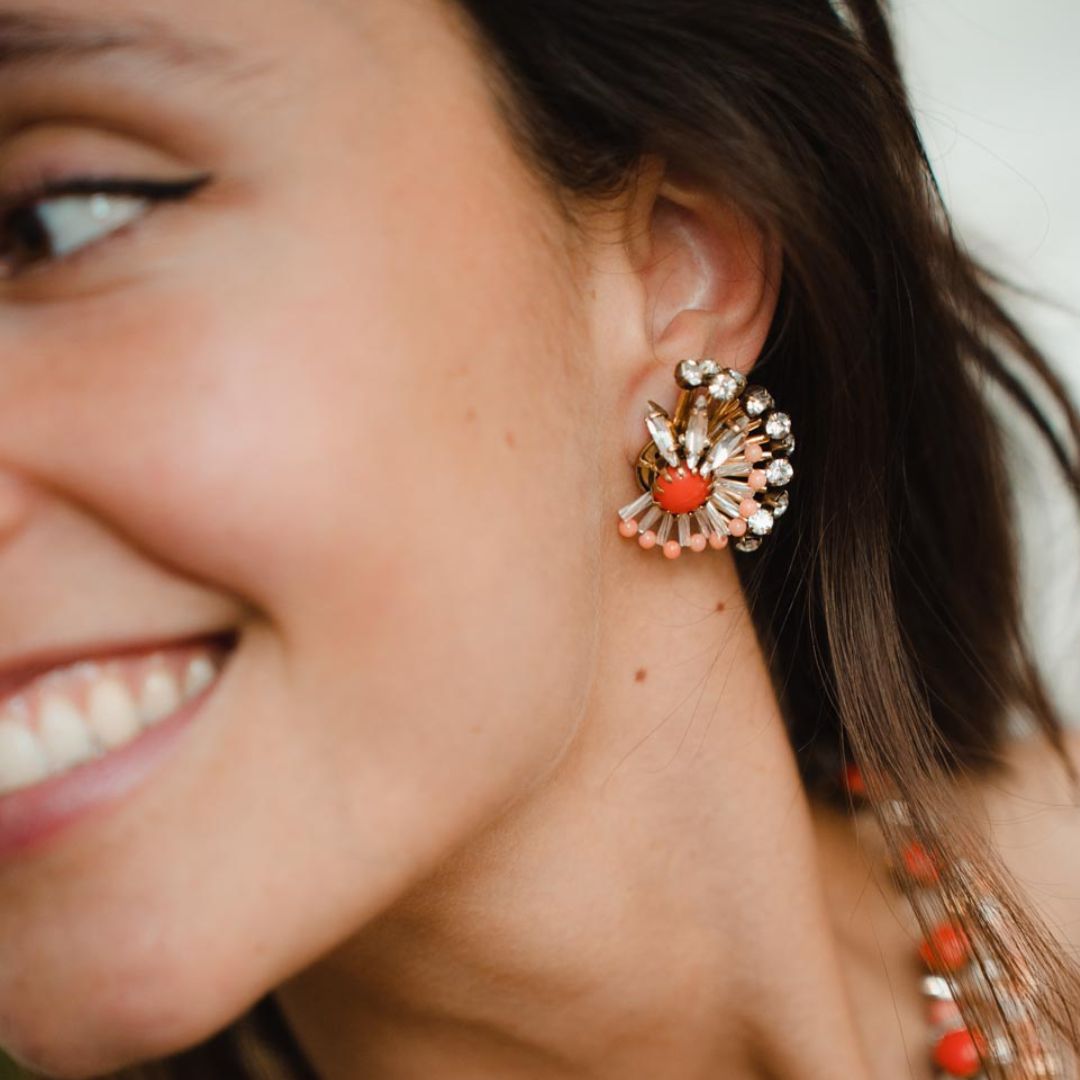 AURORA orecchini CORALLO