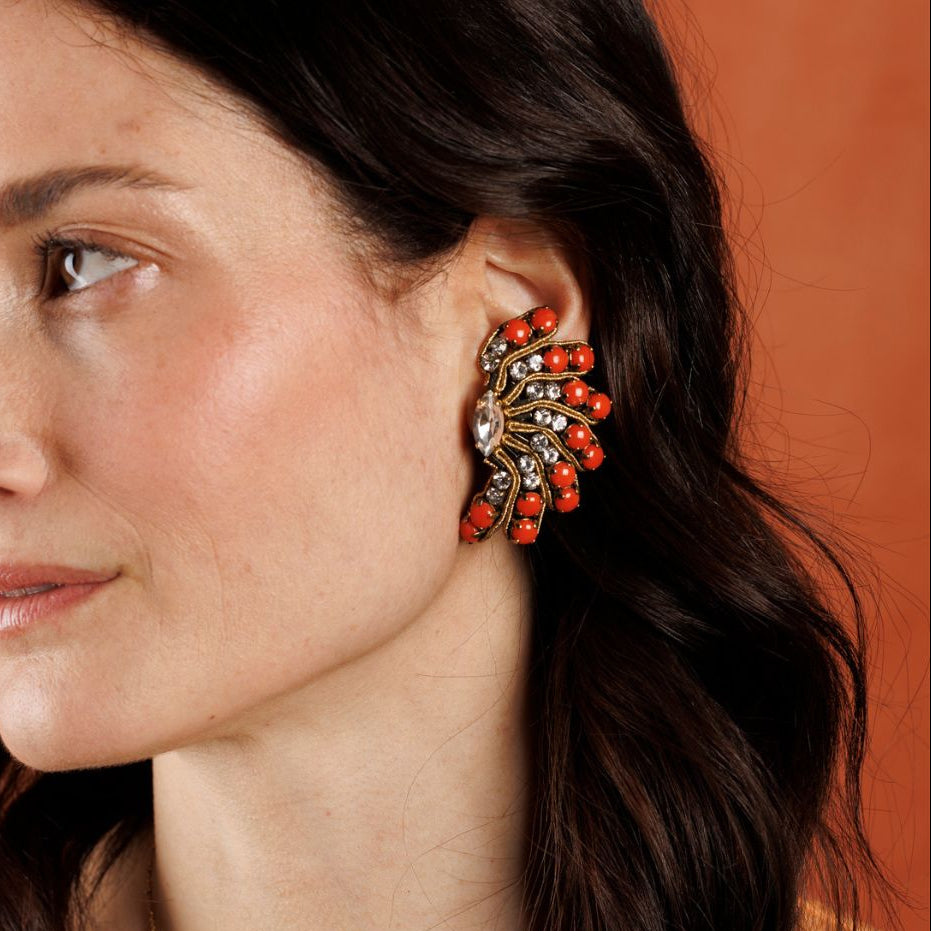 TOSCA orecchini CORALLO