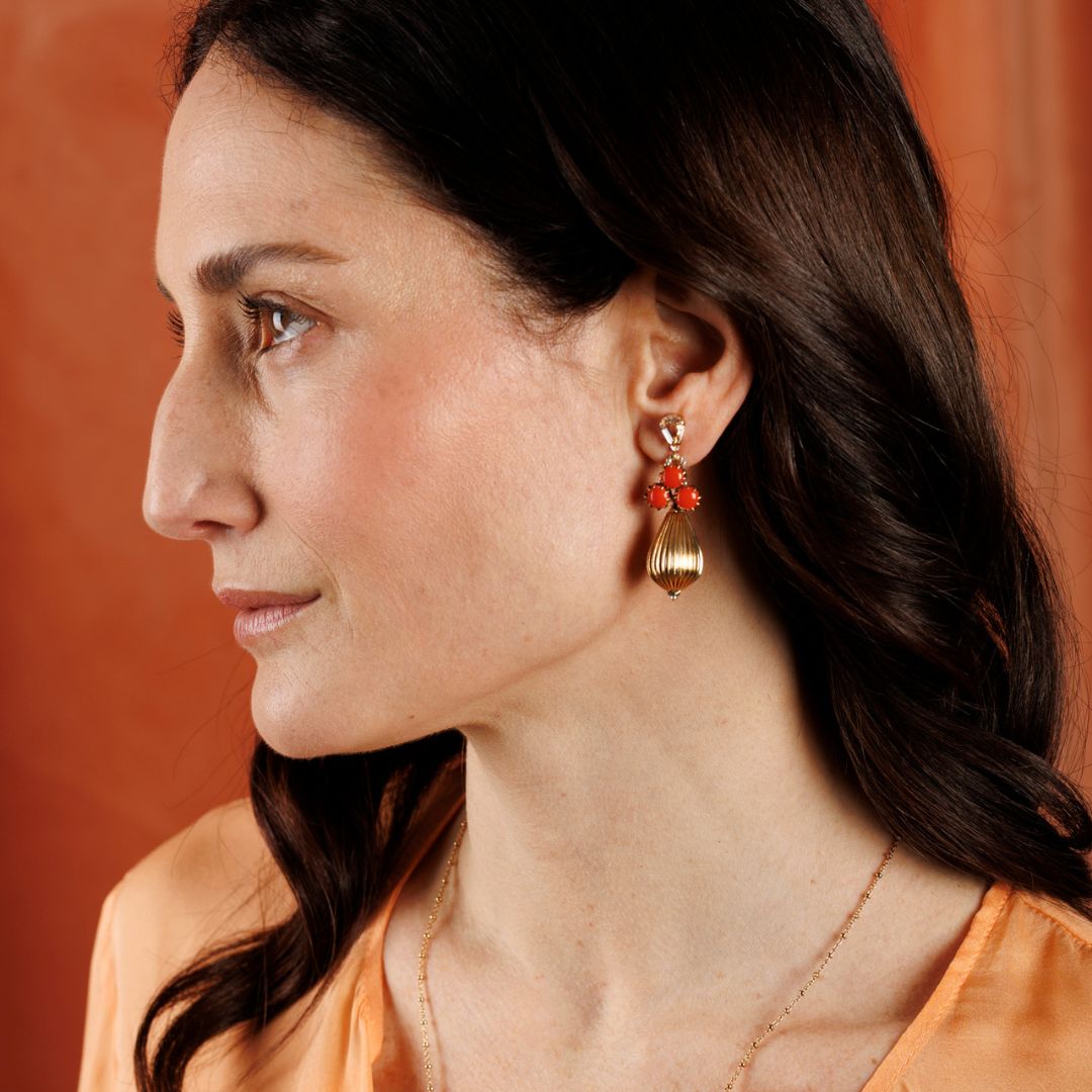 MUMBAI orecchini CORALLO