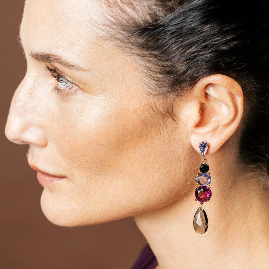 ALTEA purple earrings