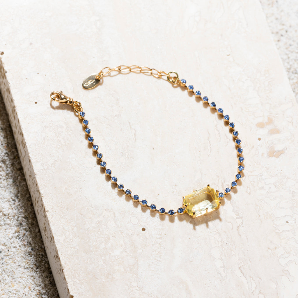 IBISCO yellow and blue bracelet
