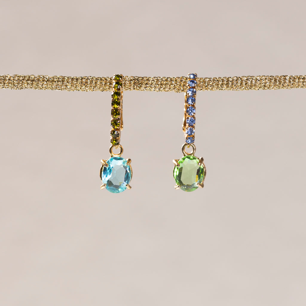 AGAVE earrings water and mint