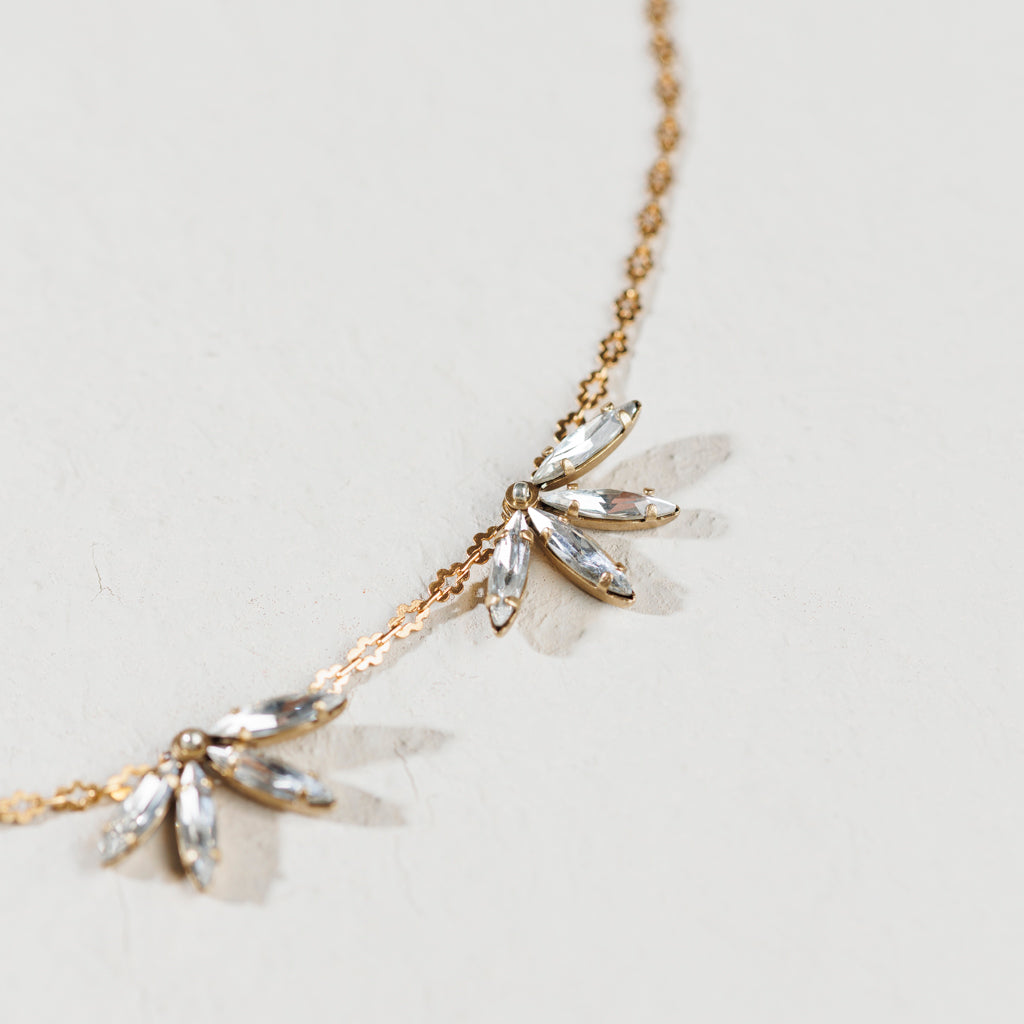 PIUMA collana cristallo