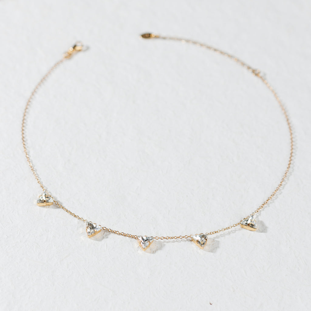 SPINE bright crystal necklace
