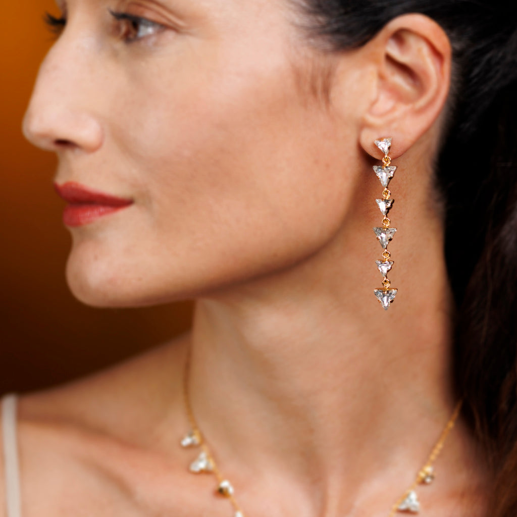 TRIA crystal earrings