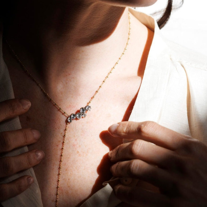 SETA collana cristallo