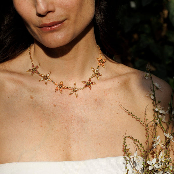 IRIS coral necklace