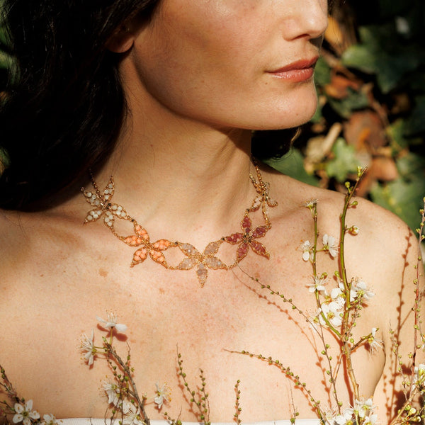 DALIA coral necklace