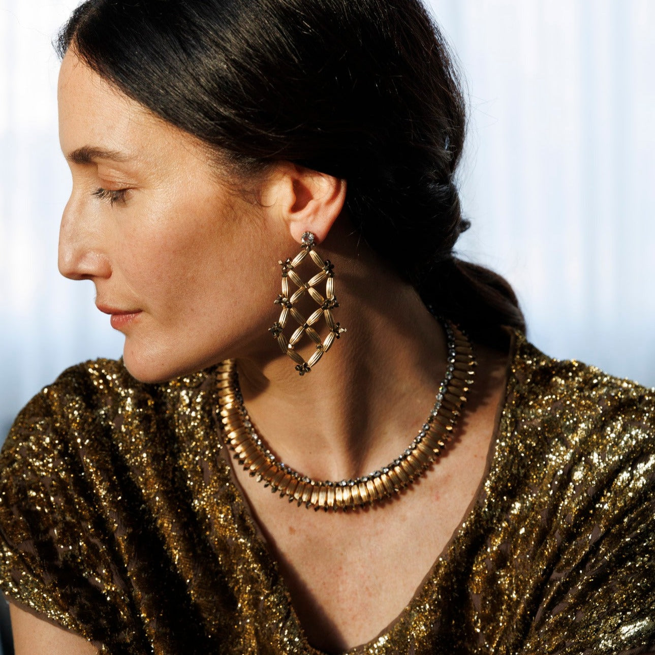 SUNSET gold necklace