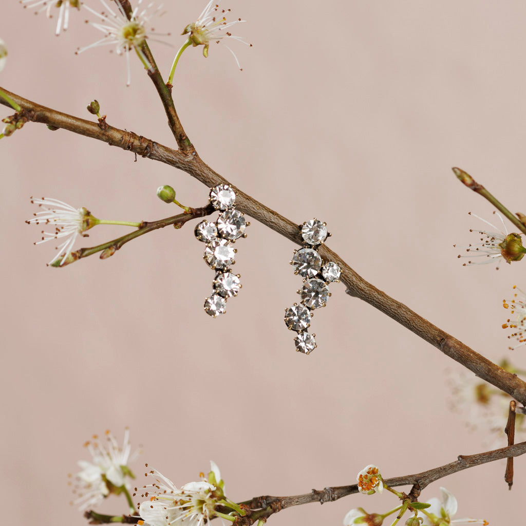 ORGANZA crystal earrings