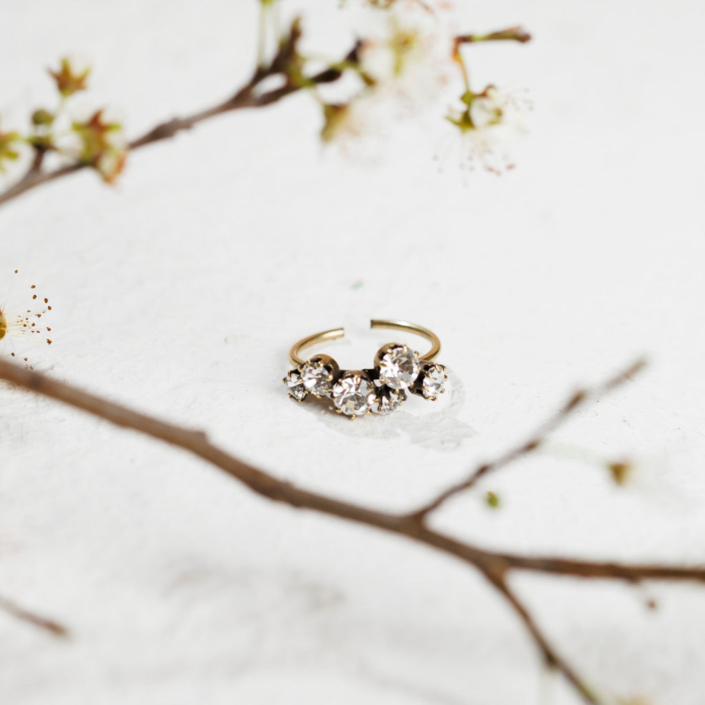 SETA anello cristallo