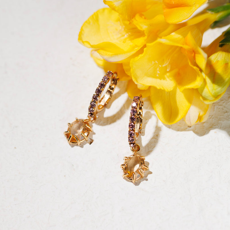 AGAVE amber earrings