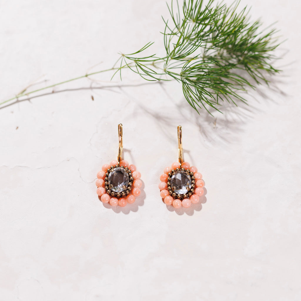 Talia orecchini corallo bambù