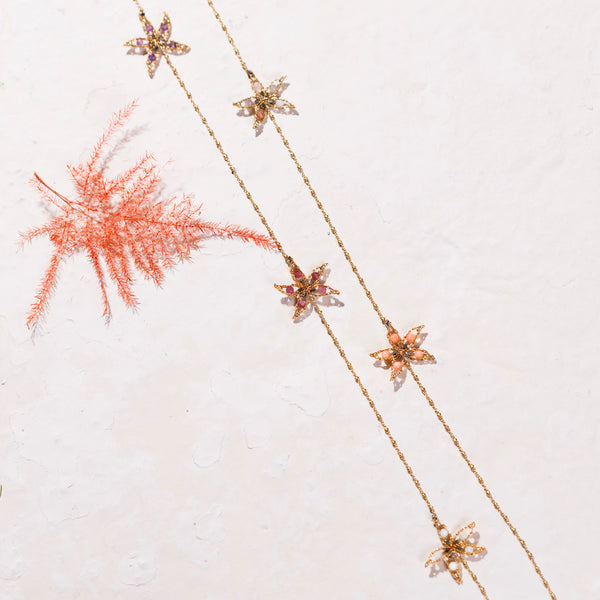 FREESIA coral necklace