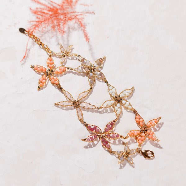ORCHIDEA coral bracelet