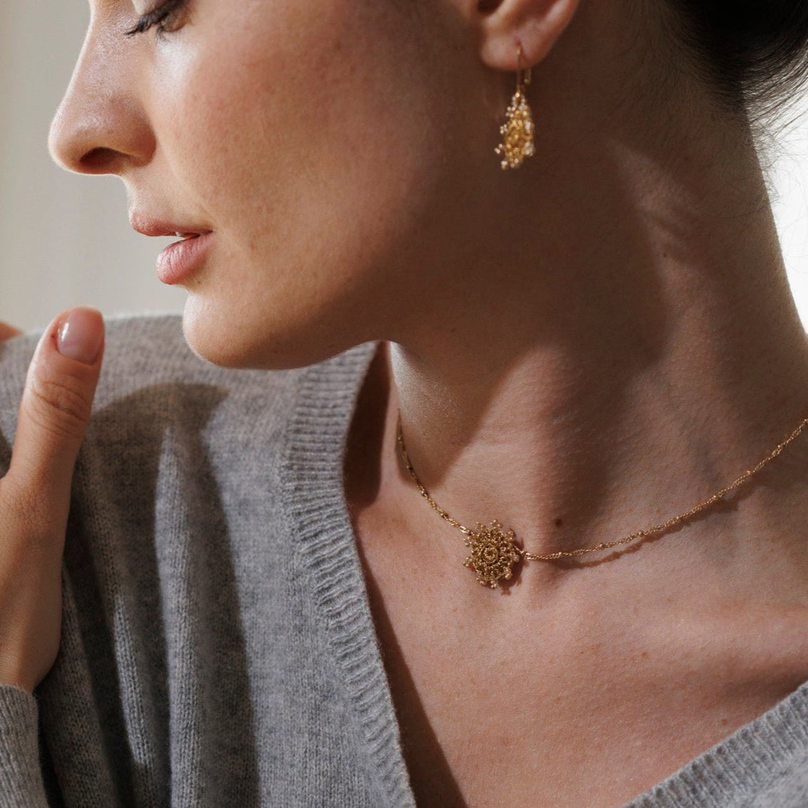 MAGIA yellow gold necklace