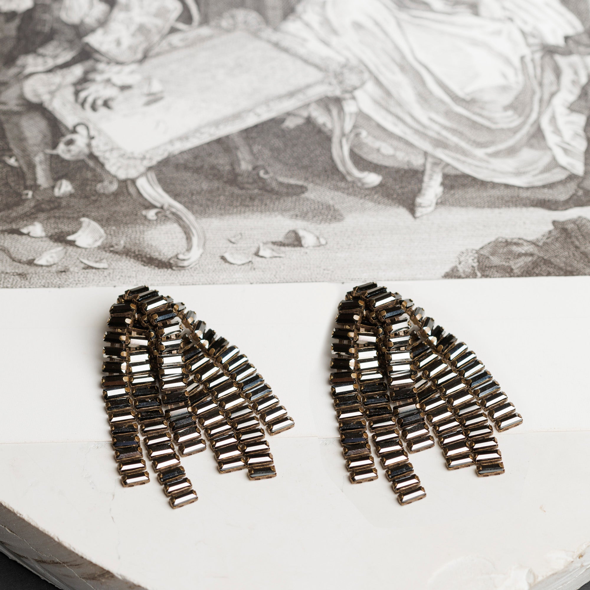 MEDUSA anthracite earrings
