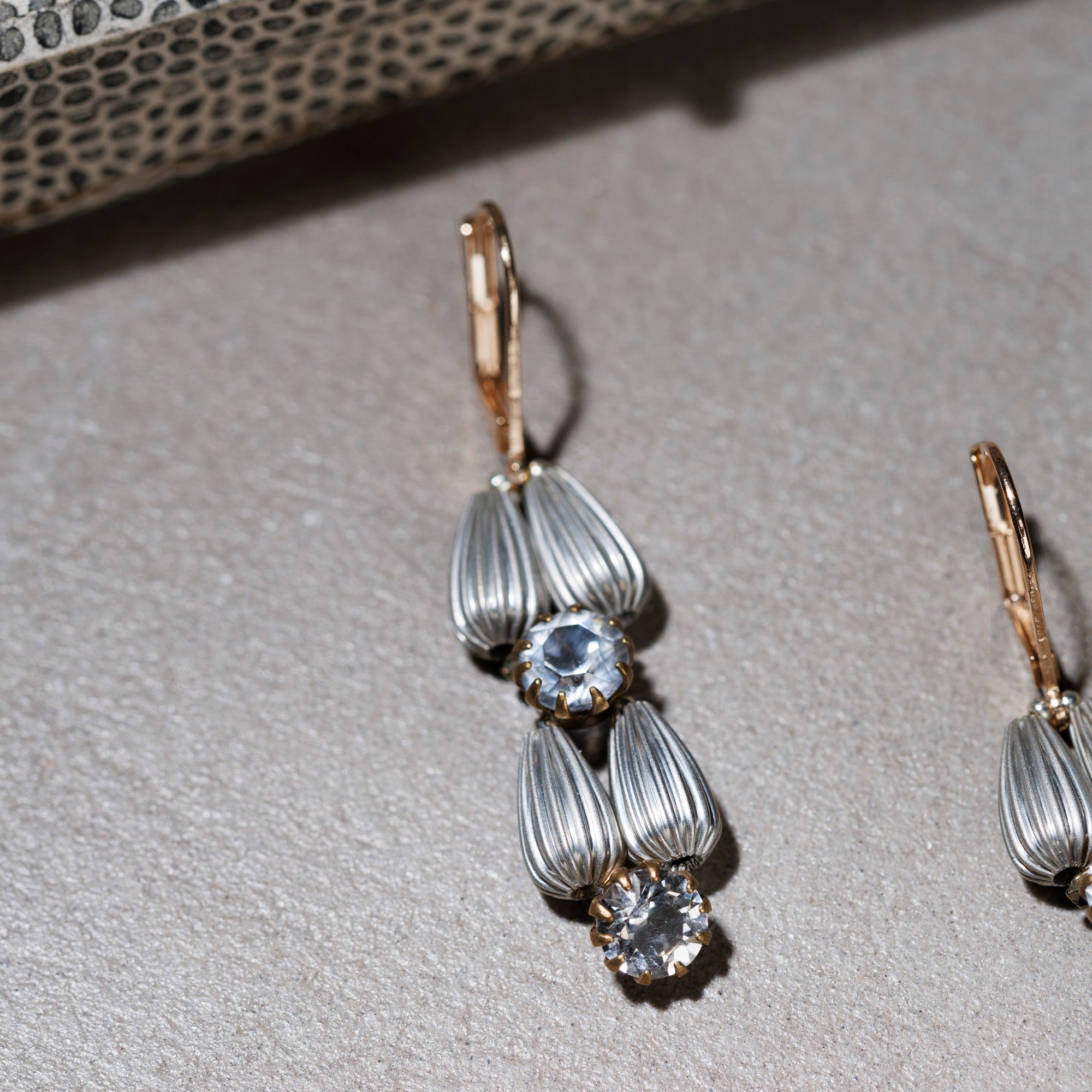 OMBRA silver and crystal earrings