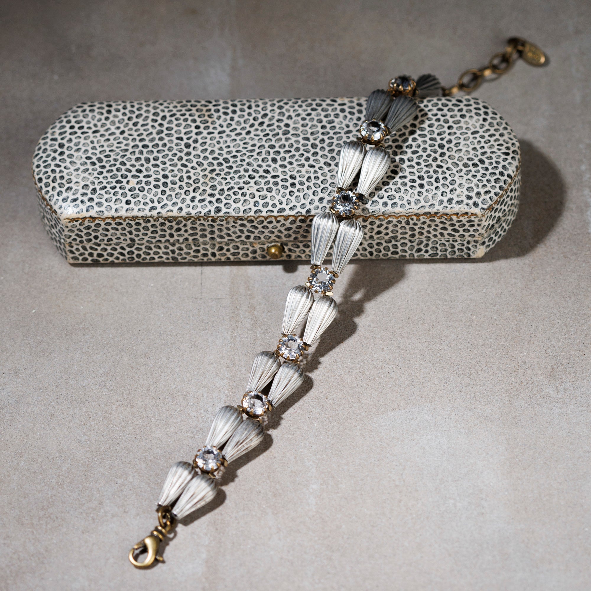 OMBRA silver and crystal bracelet