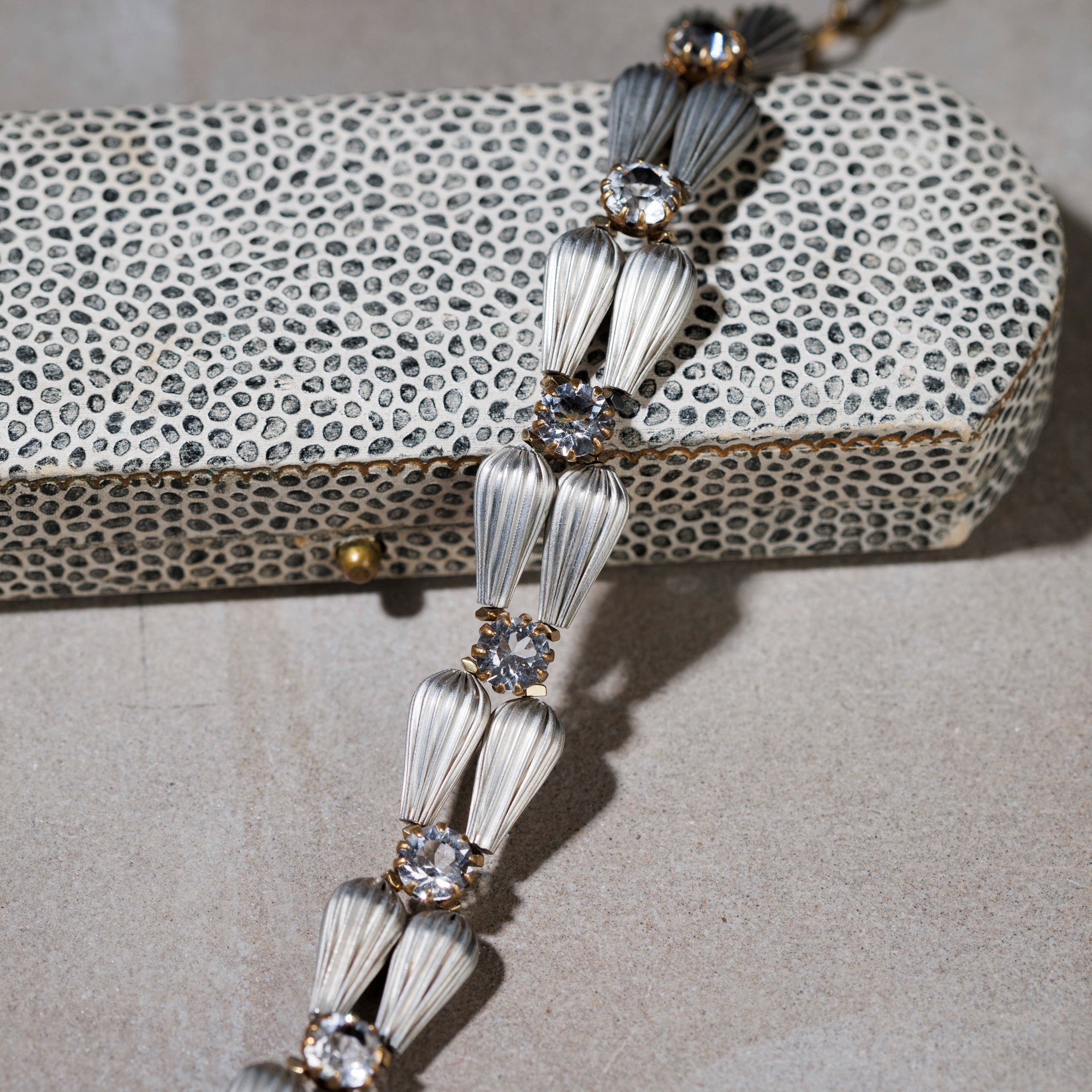 OMBRA silver and crystal bracelet