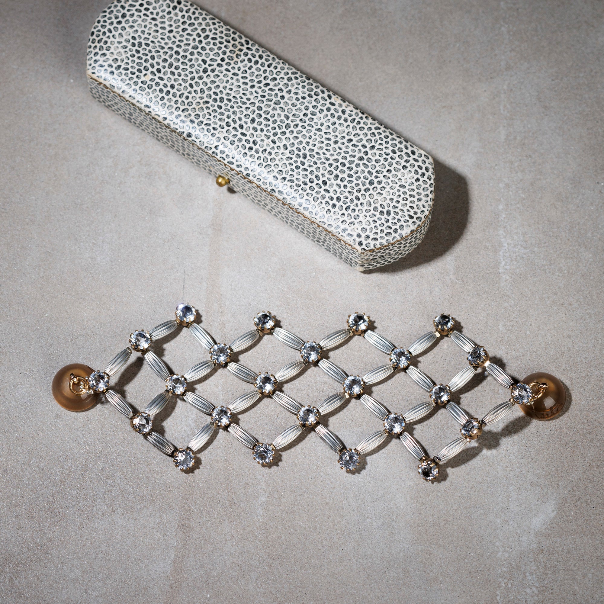 MERIGGIO silver and crystal bracelet