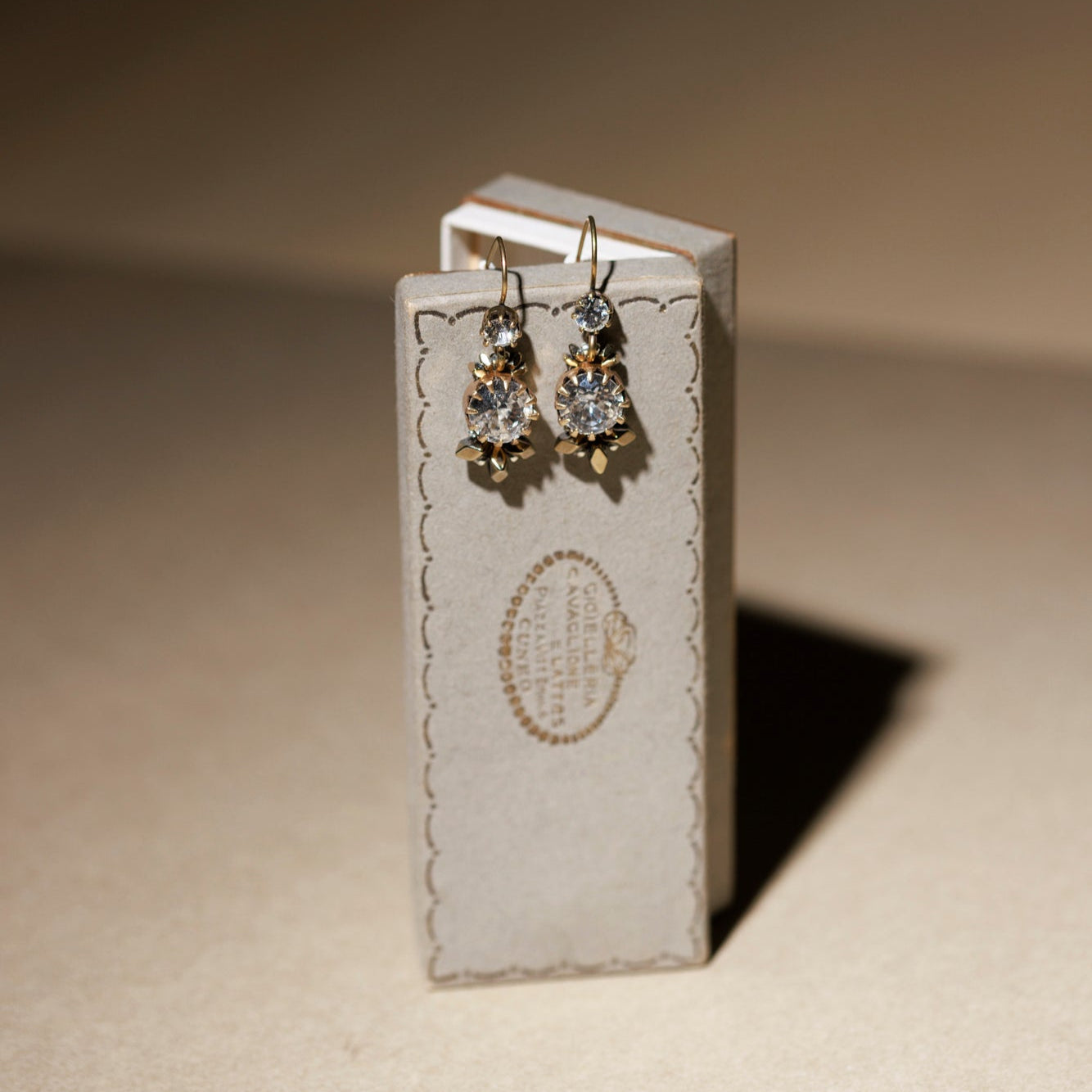 EMBROIDERY crystal earrings