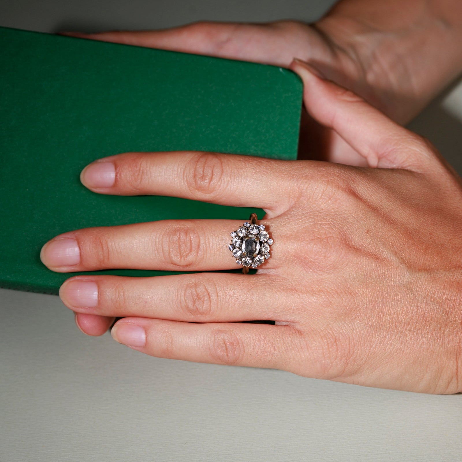 AMBRA anello CRISTALLO