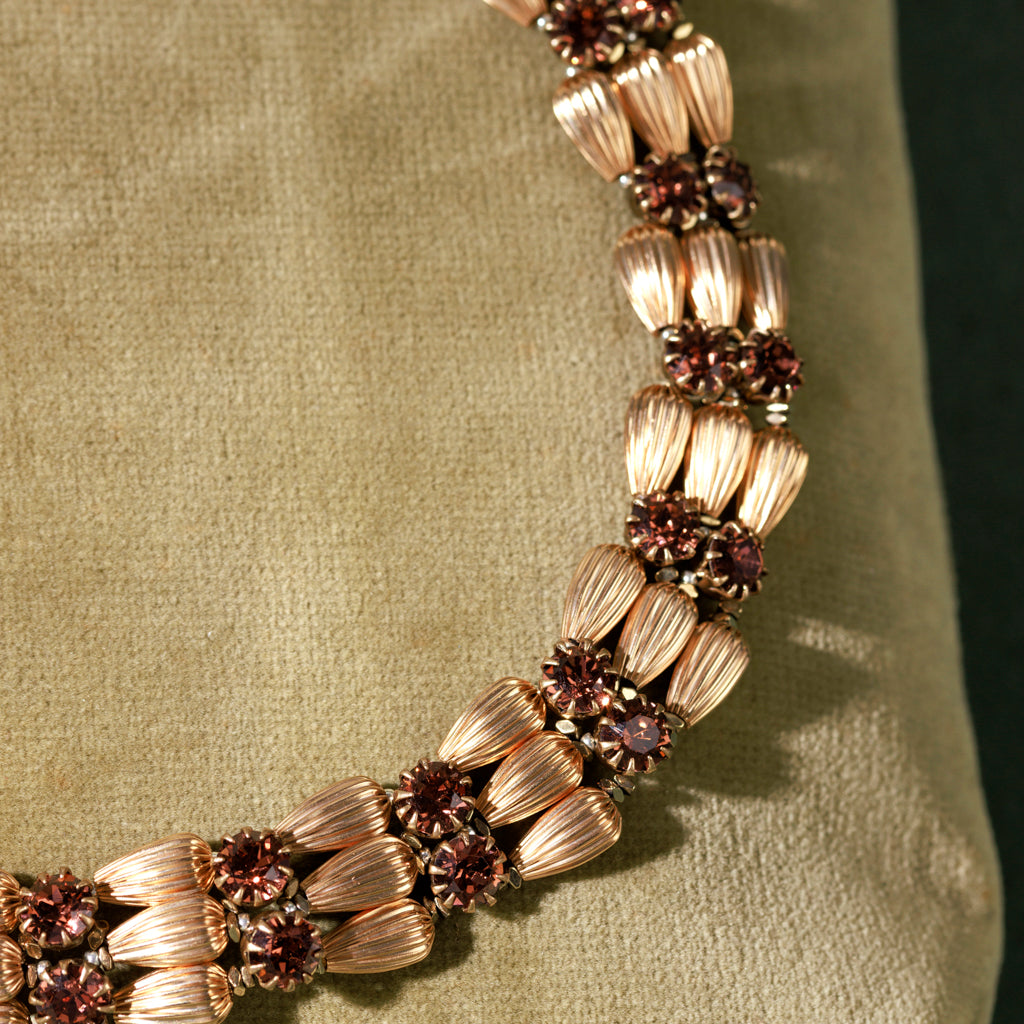 RUGIADA collana ORO e AMBRA