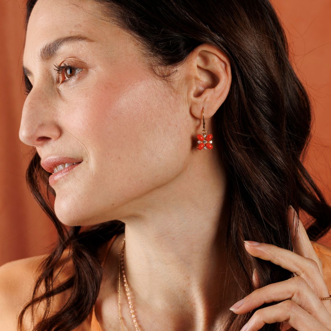 NARCISO orecchini CORALLO