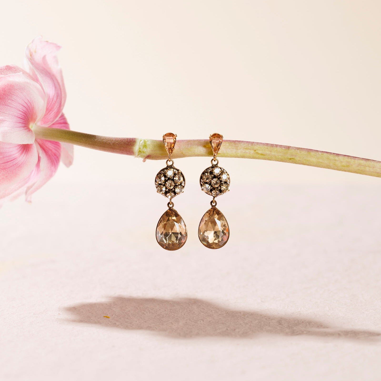 CELESTE Cream Earrings