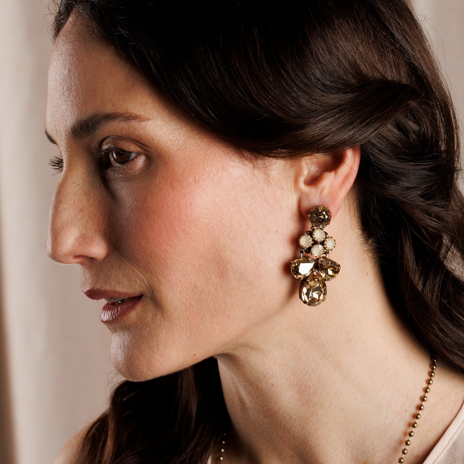 ROXANA Cream Earrings