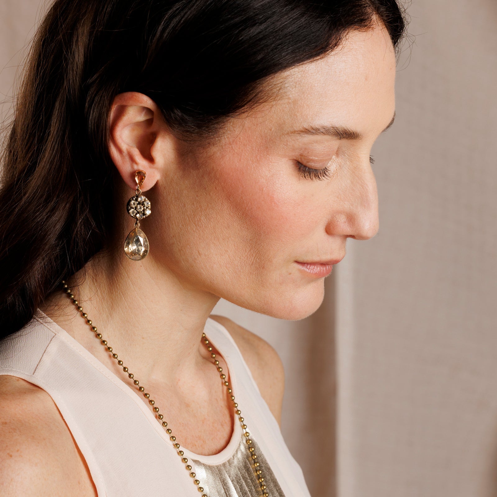 CELESTE Cream Earrings