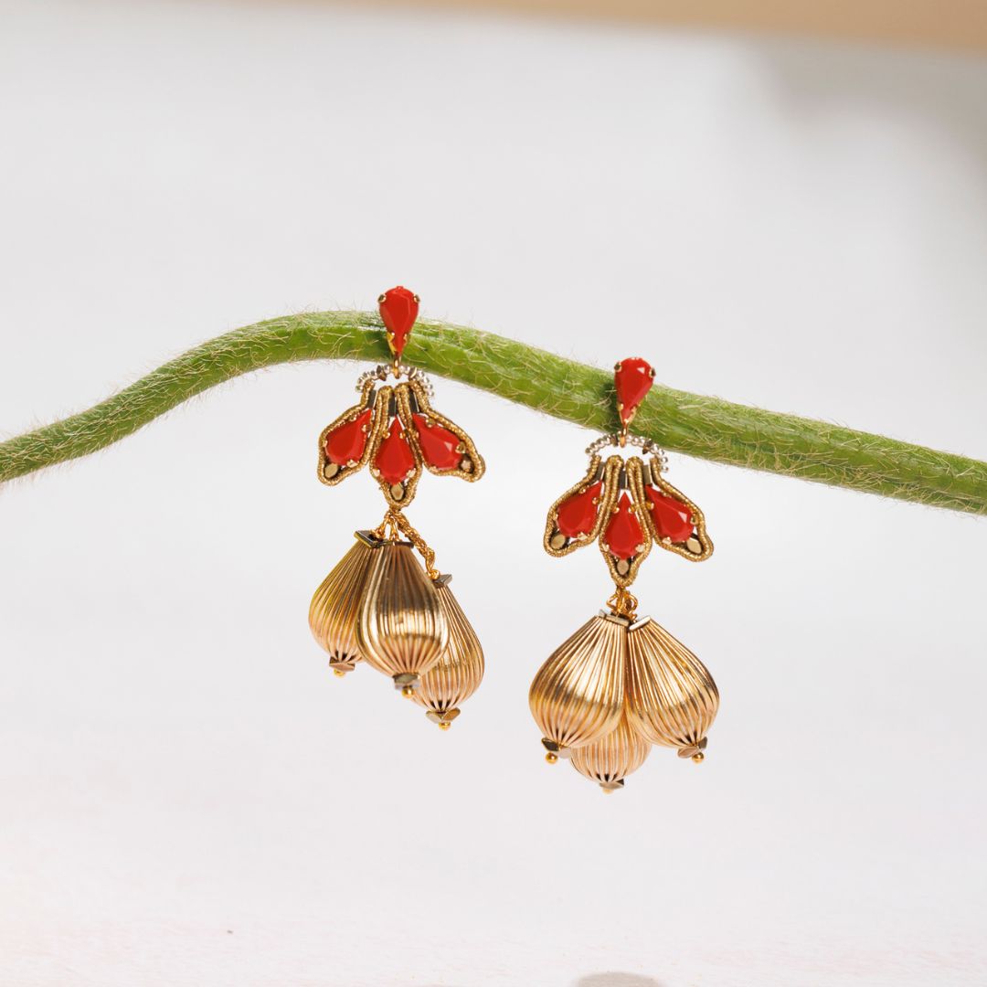 VITTORIA orecchini CORALLO