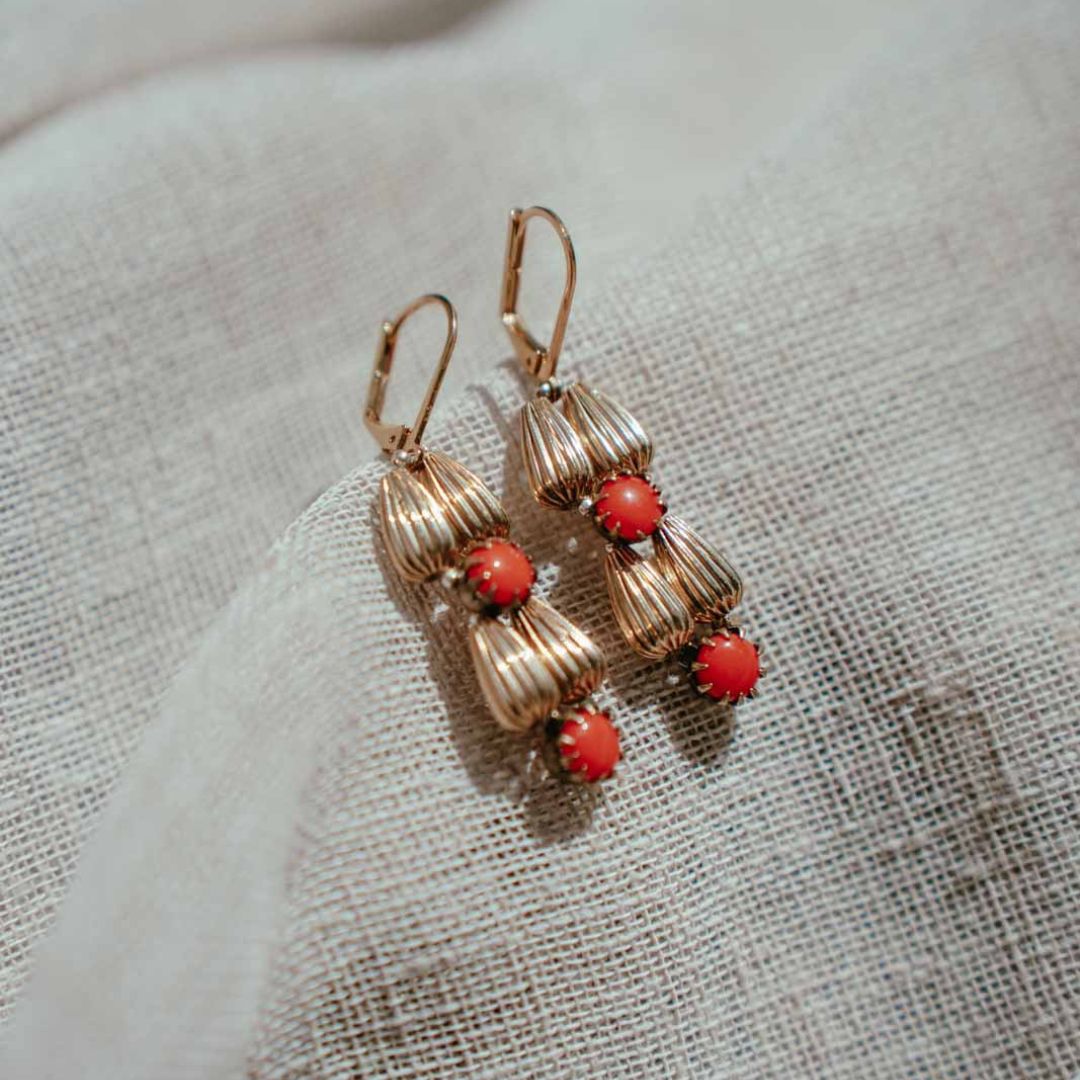 OMBRA orecchini CORALLO