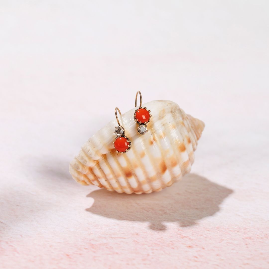 SATIN orecchini CORALLO