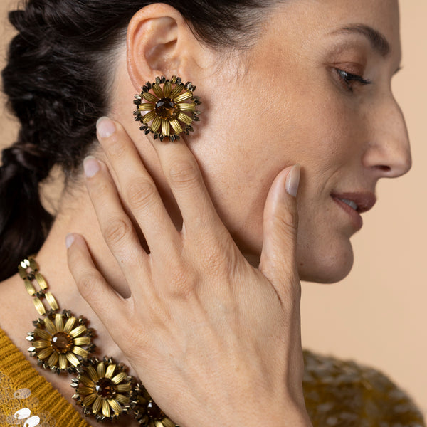 DAISY gold earrings