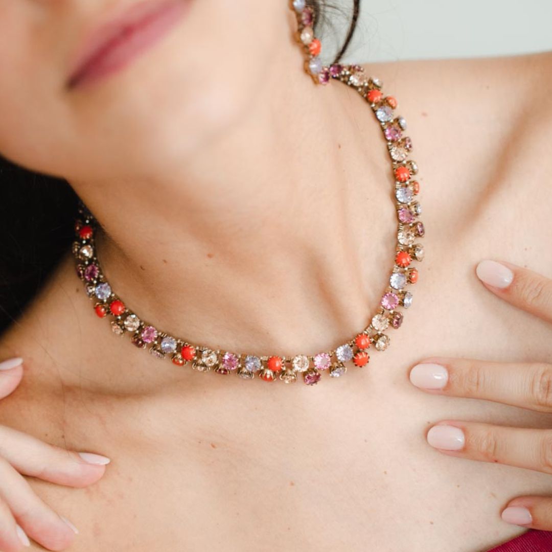 MACRAMÉ collana MIX CORALLO