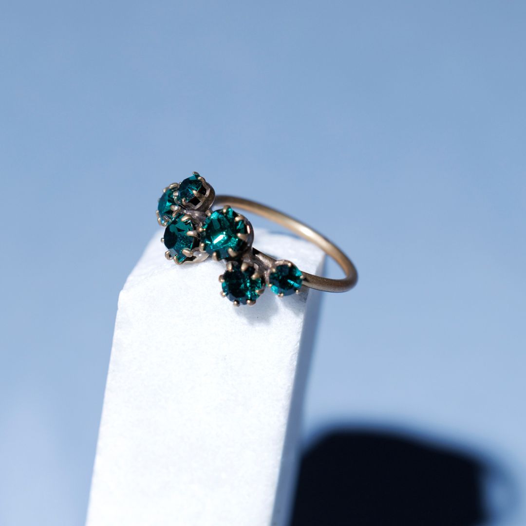 SETA anello SMERALDO