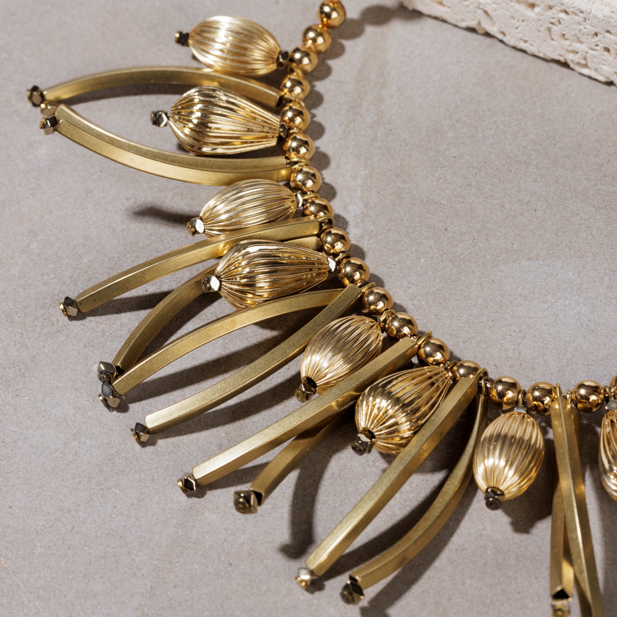 AFRO gold necklace