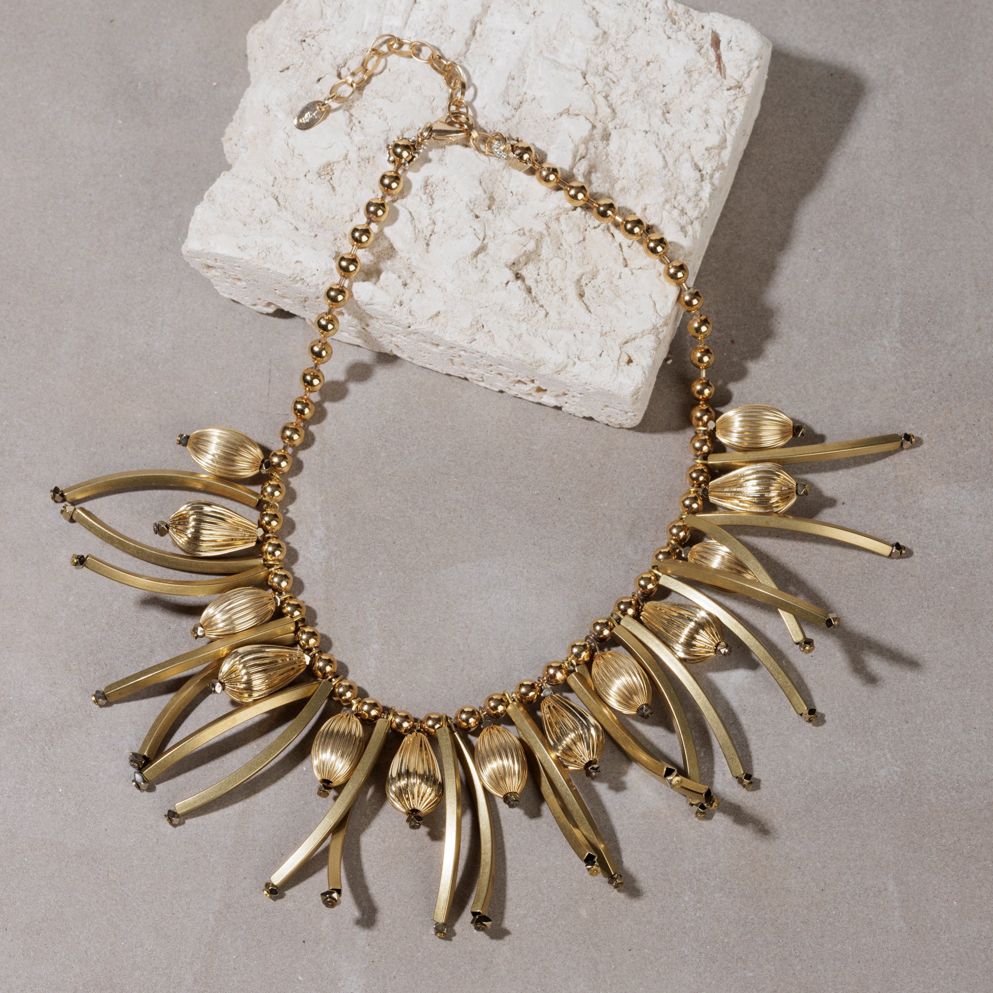 AFRO gold necklace