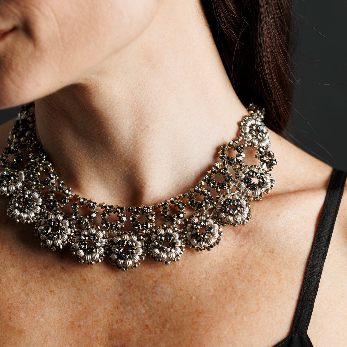 ALIDA RUTHENIUM necklace