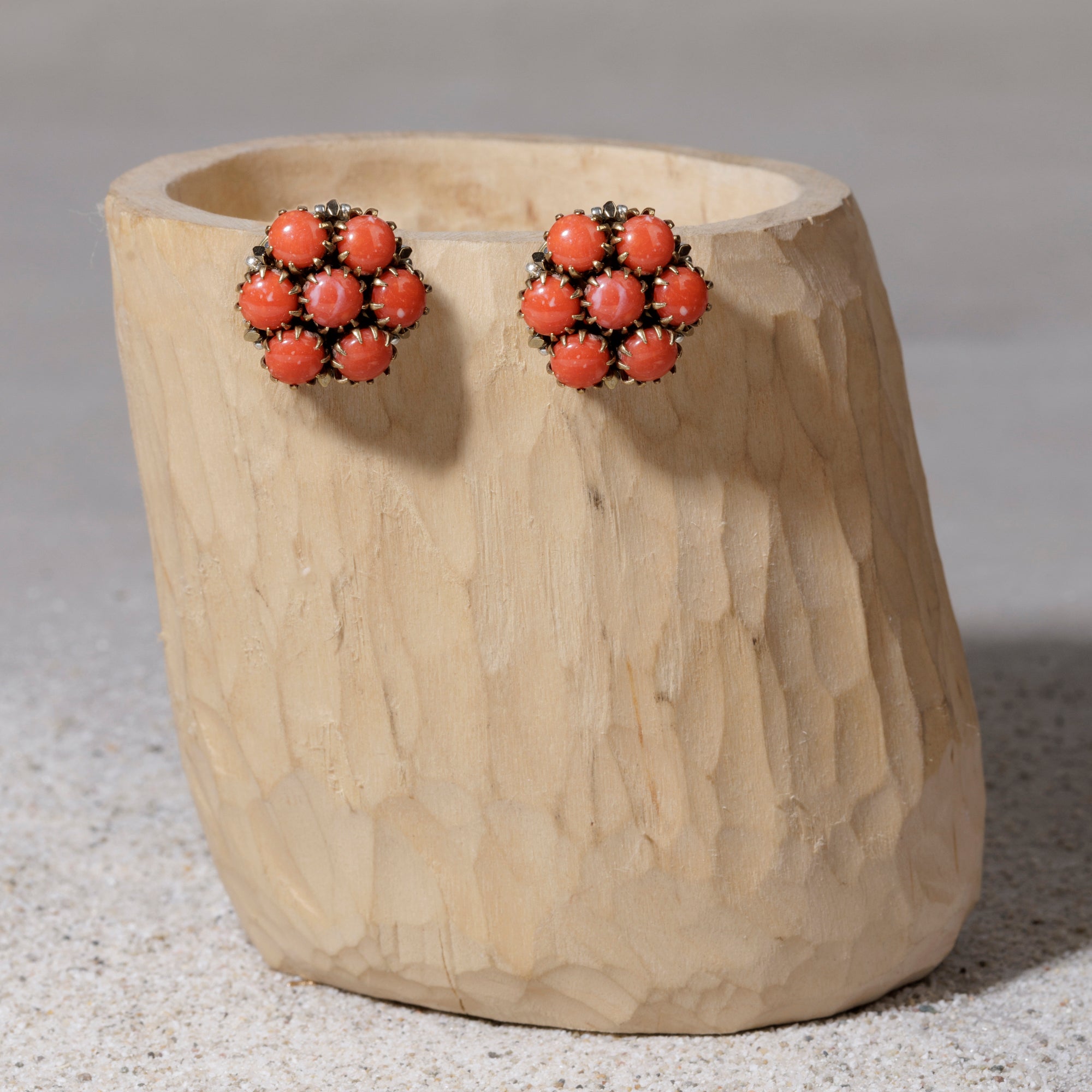 PIZZO orecchini corallo