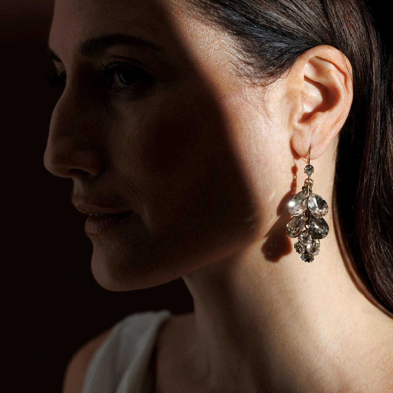 ZORA graphite earrings