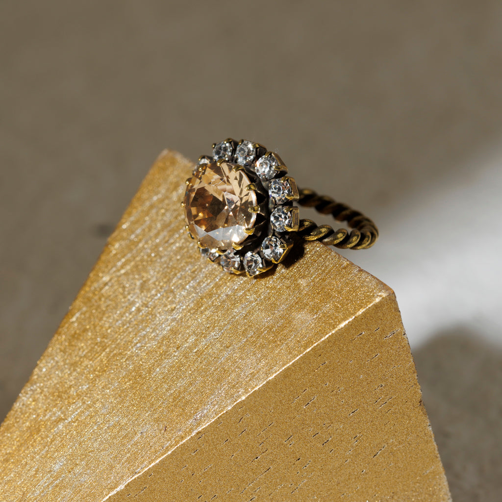 ASSENZIO Anello Miele dorato