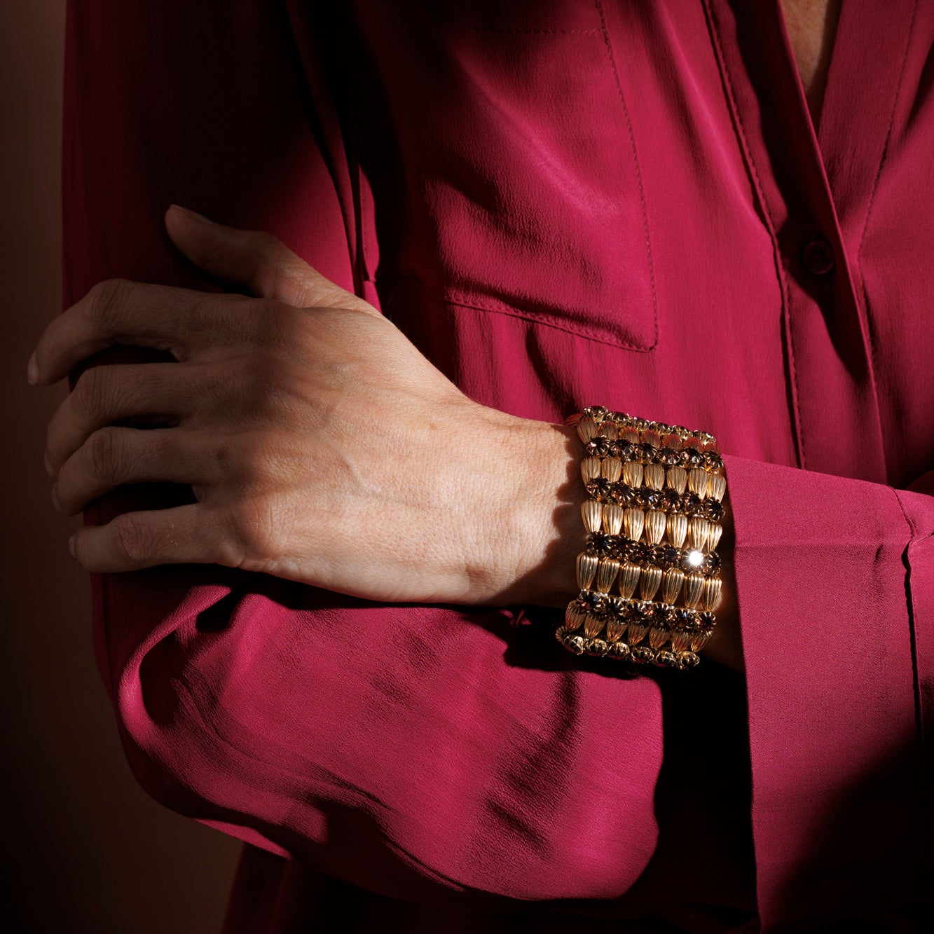 BREZZA bracciale ORO e AMBRA