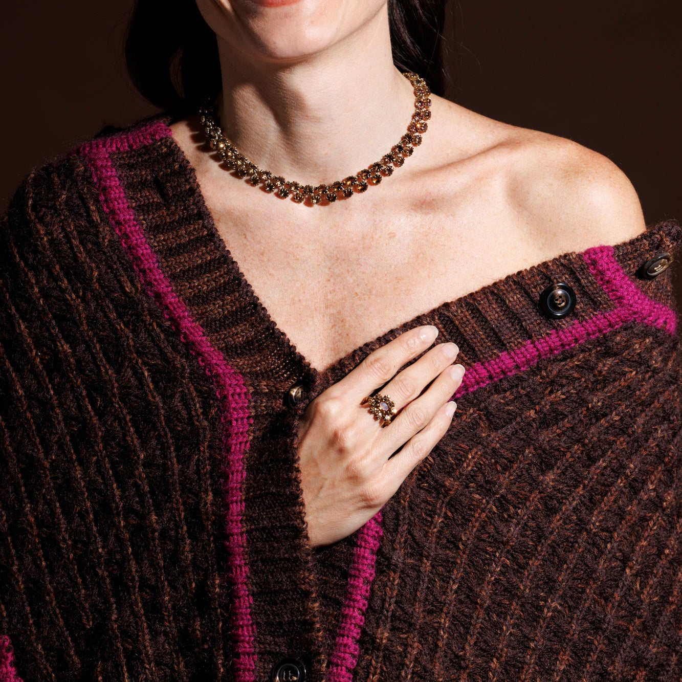 CHIFFON anello AMBRA