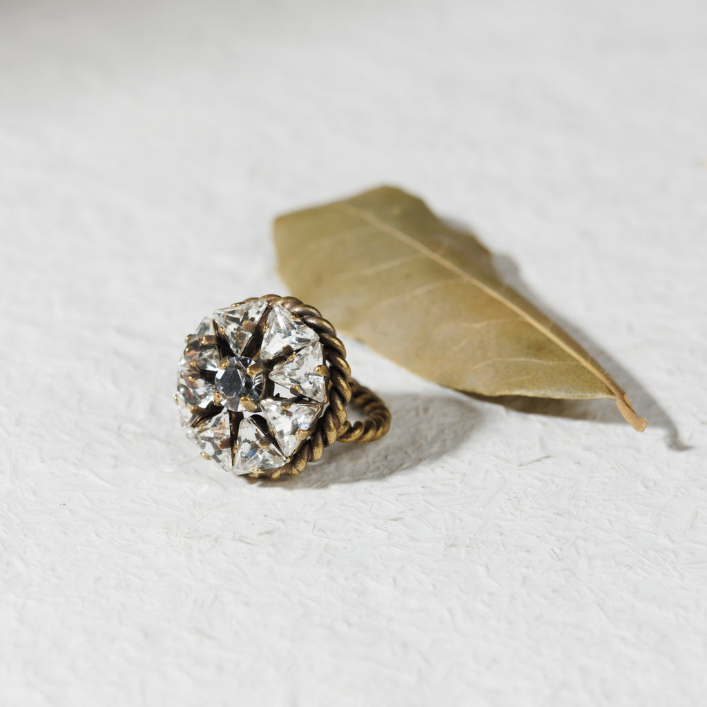 GRETA anello cristallo