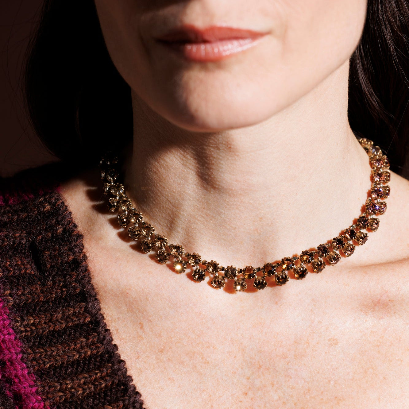 MACRAMÈ collana MIX AMBRA